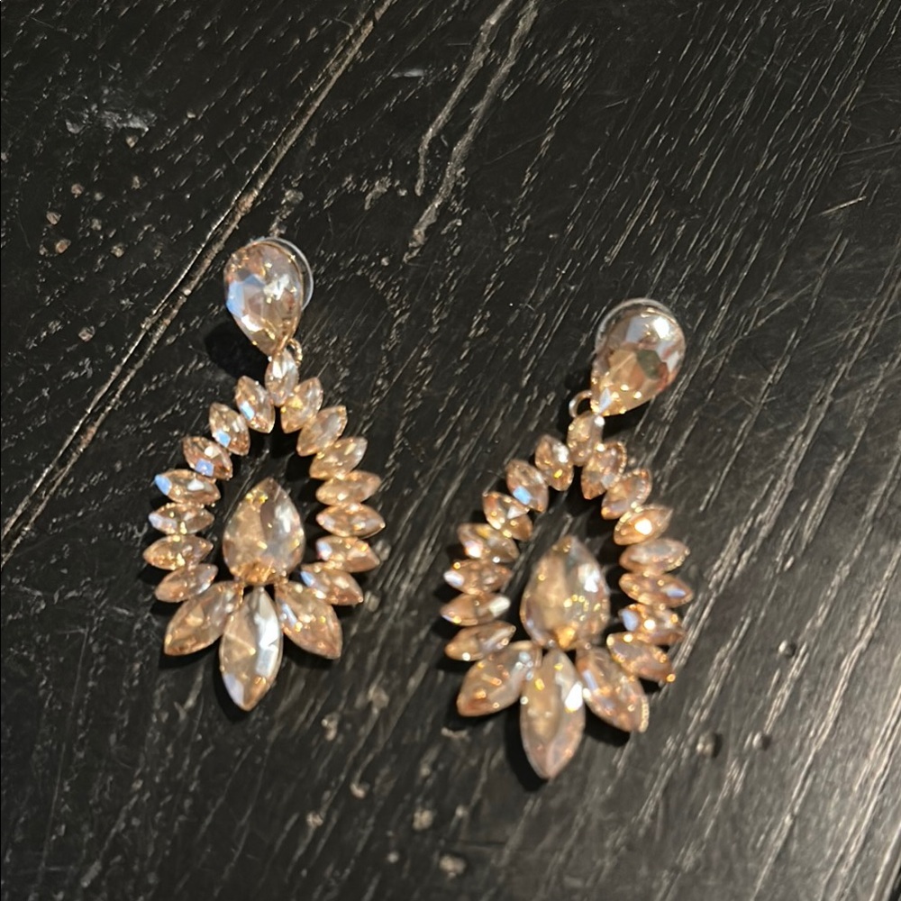 Elegant Crystal Drop Earrings
